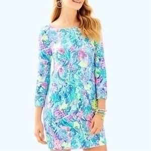 Lilly Pulitzer UPF 50+ Sophie Dress in Multi Mermaids Cove size large NWT